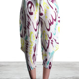Pleats Please Issey Miyake women's pleated 7/8 trousers with high waist Multicolored