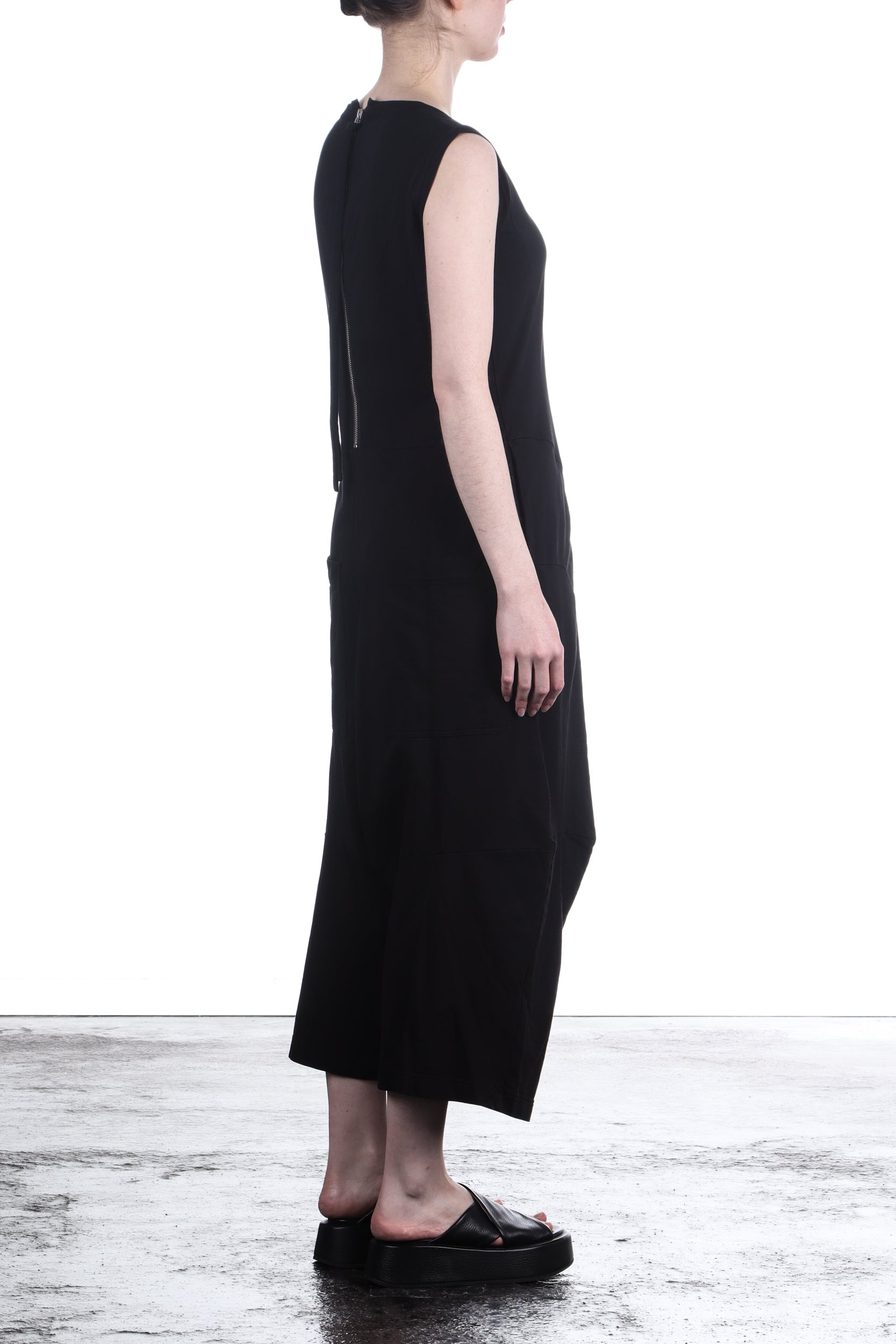 Rundholz Damen Stretch-Overall Baumwolle schwarz