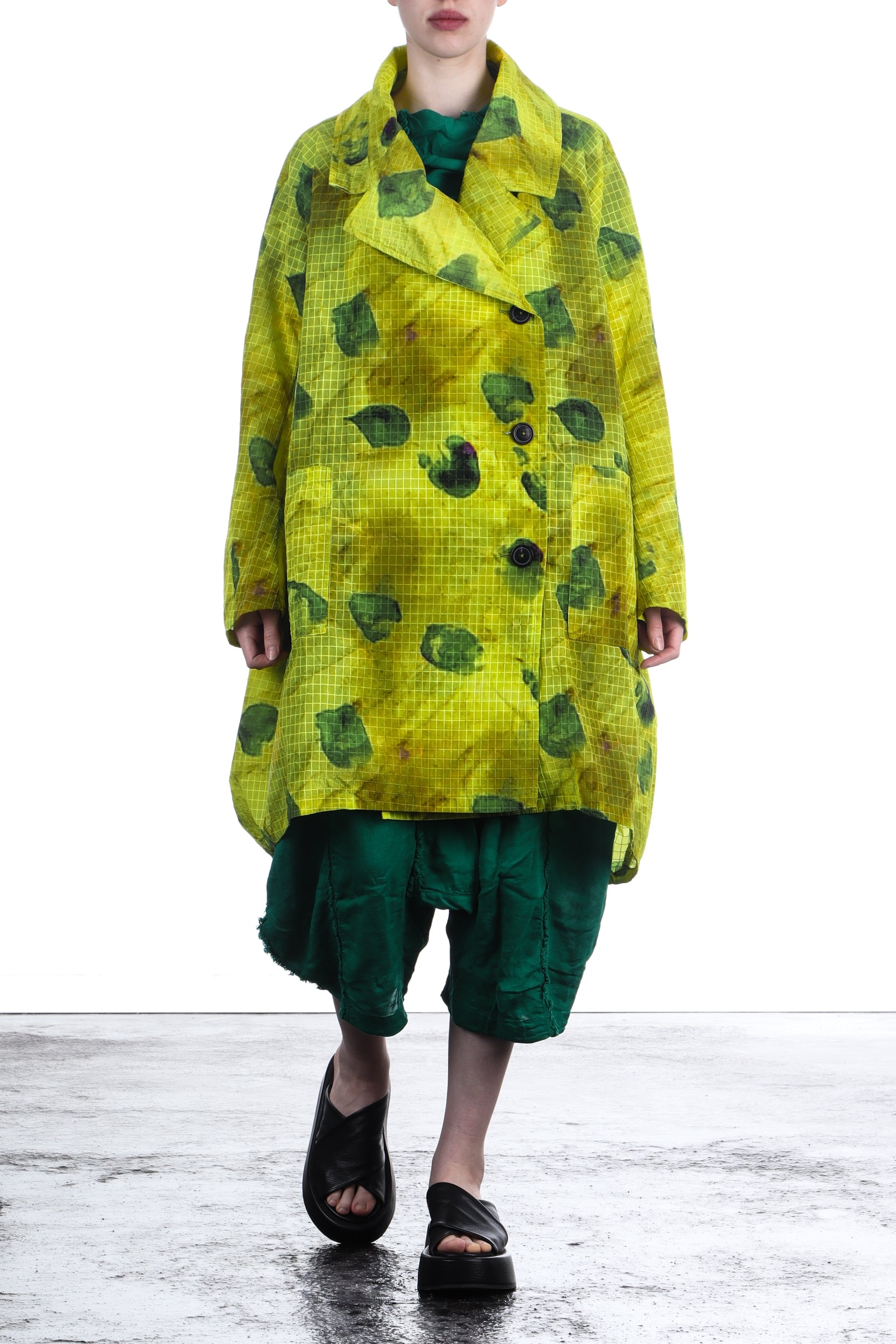 Rundholz DIP Damen Leichter Sommer Mantel Spring Print