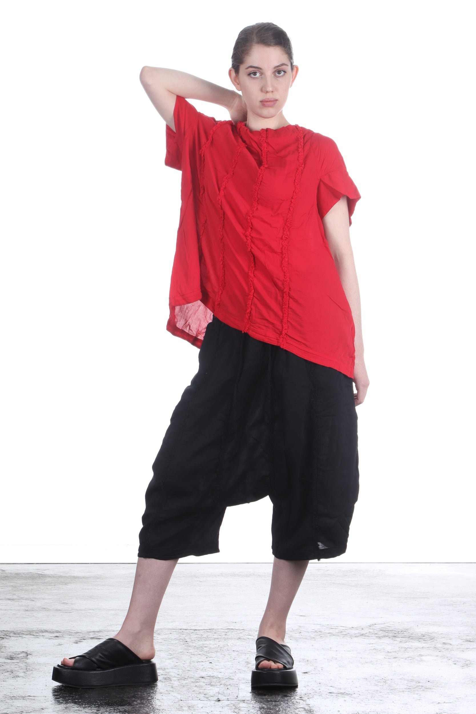 Rundholz Dip Damen Top rot
