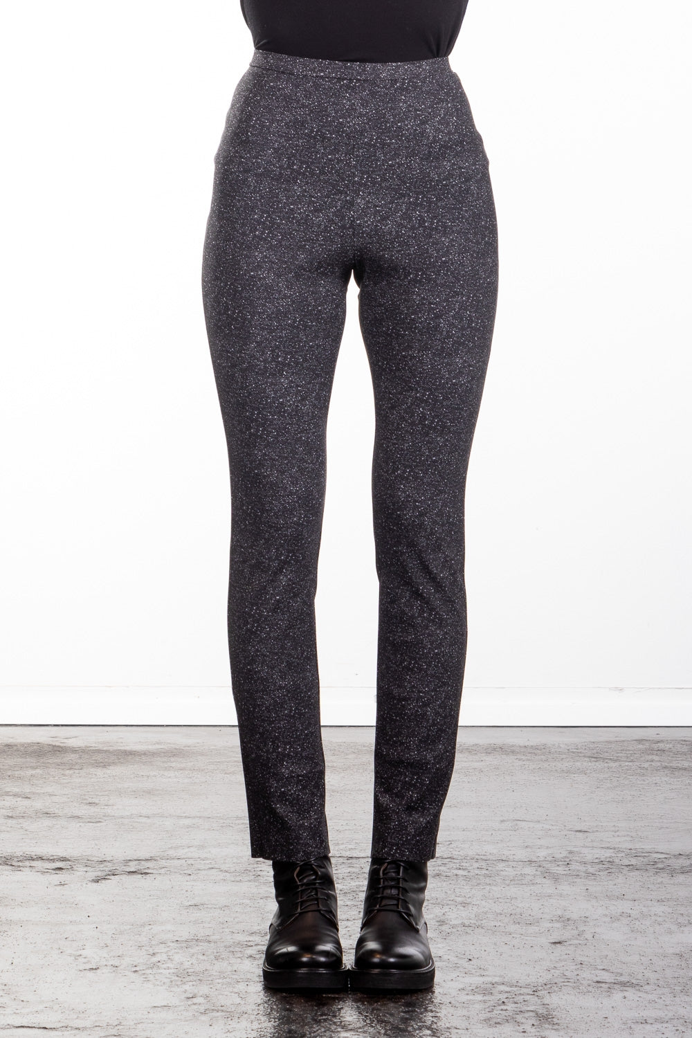 Schella Kann 2 Damen Hose schmal mit Print grau