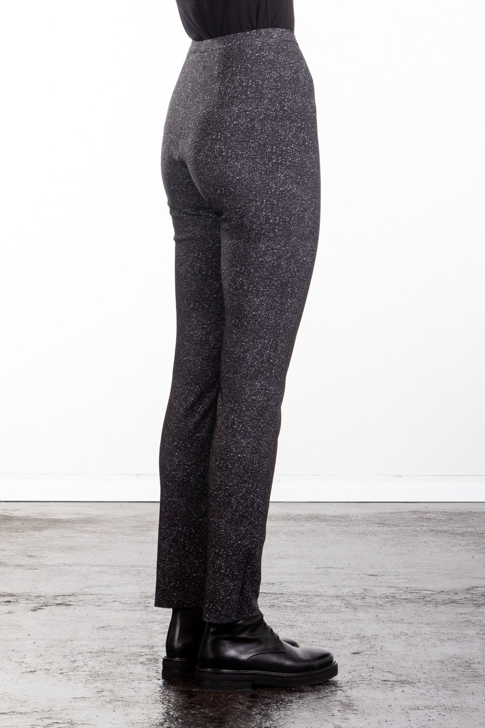 Schella Kann 2 Damen Hose schmal mit Print grau