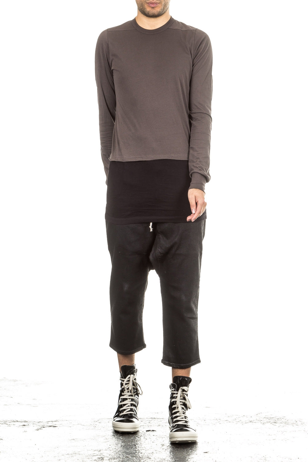 Rick Owens DRKSHDW Herren 7/8 Jeans Avantgarde schwarz