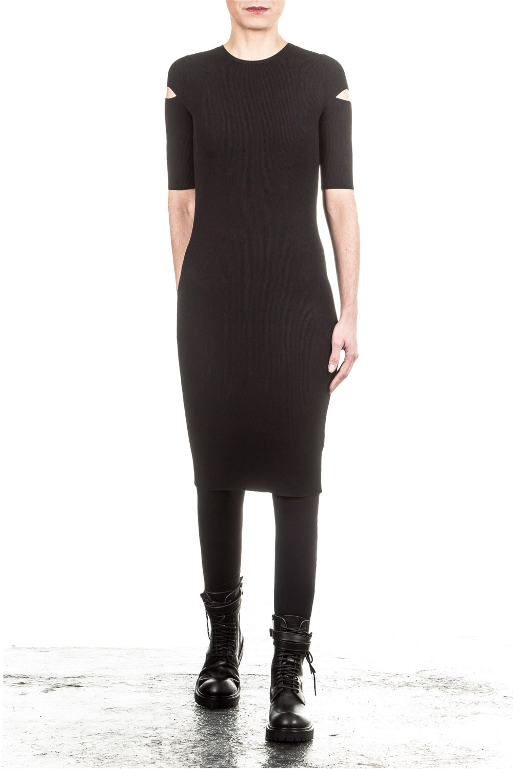 Helmut Lang Damen Strickkleid schwarz