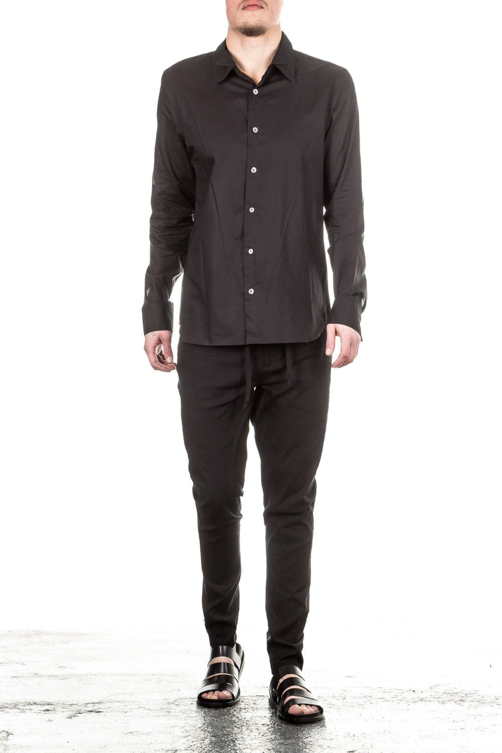 Ann Demeulemeester Herren Hemd schwarz