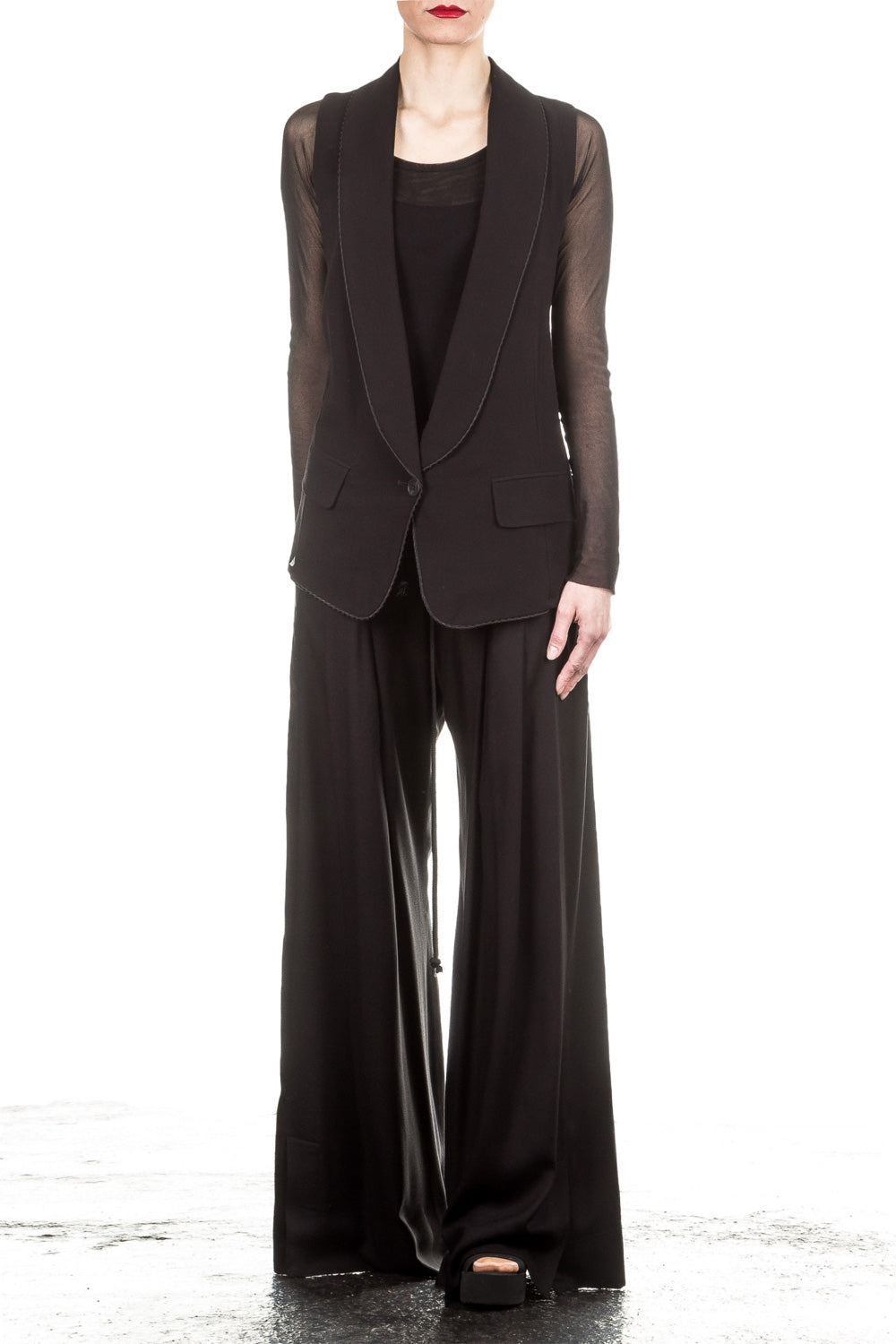Ann Demeulemeester Damen Weste schwarz