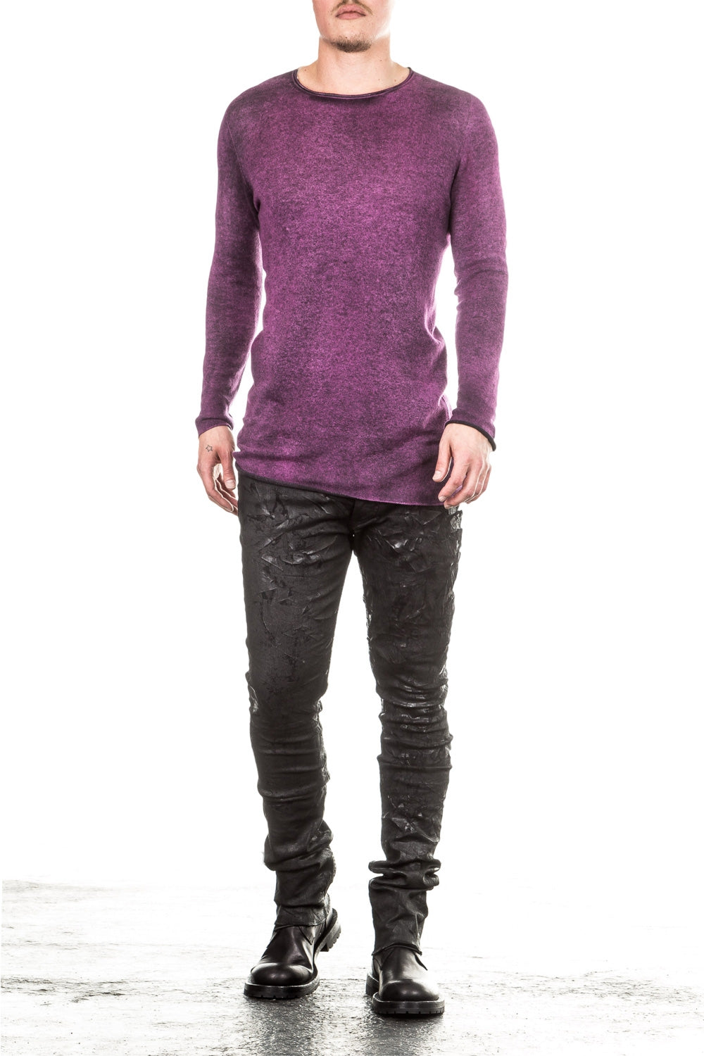 AVANT TOI Herren Wende Pullover magenta