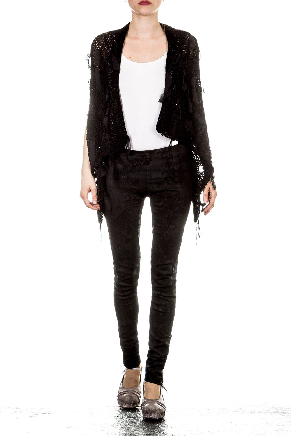Masnada Damen Strickweste schwarz