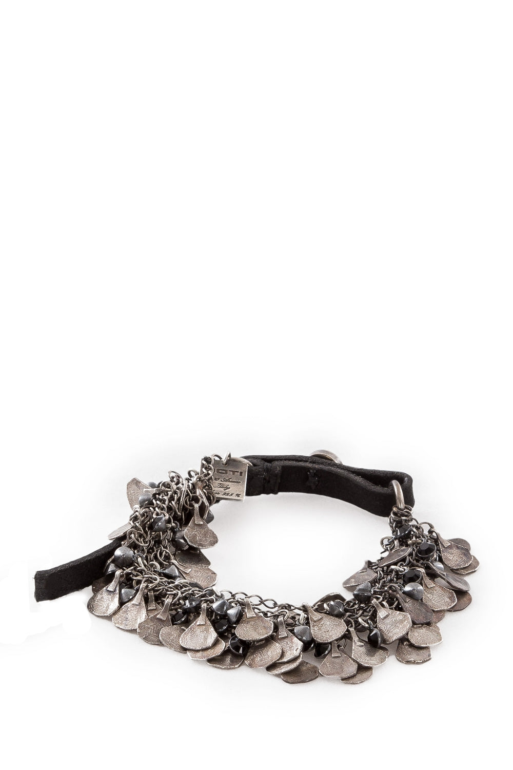 GOTI Silber Armband BR1106 silber schwarz