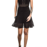 John Richmond Strickkleid FRESNO schwarz