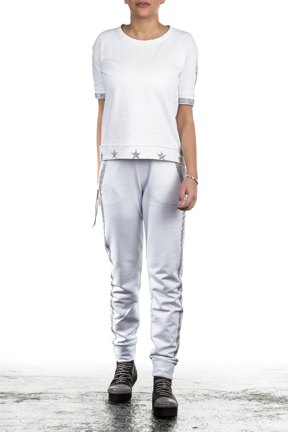Jet Set Damen Sweathose TIMEA weiß