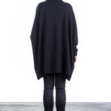 Katharina Hovman Damen Rollkragenpullover oversized schwarz