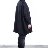 Katharina Hovman Damen Rollkragenpullover oversized schwarz