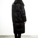 Annette Görtz Damen Glänzender Daunenmantel Kavia schwarz