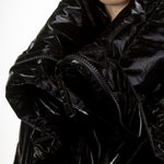 Annette Görtz Damen Glänzender Daunenmantel Kavia schwarz