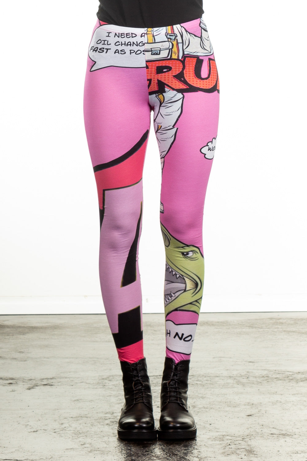 Rundholz Damen Legging Multicolour Comic Print