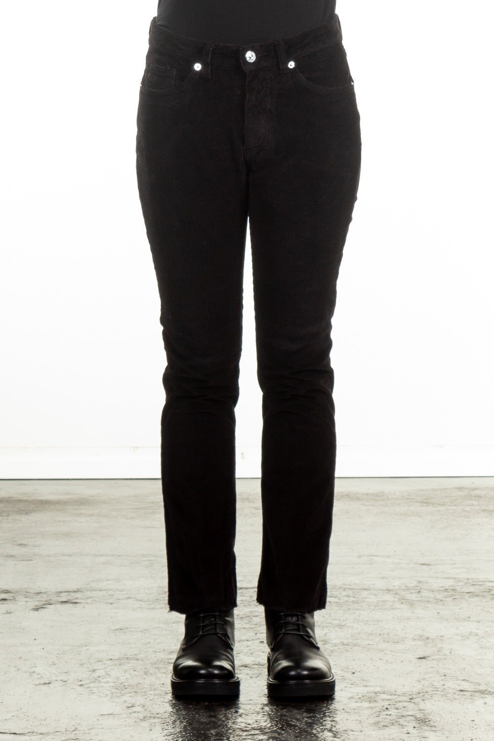 Nine In The Morning Damen 7/8 Cordhose Endless black