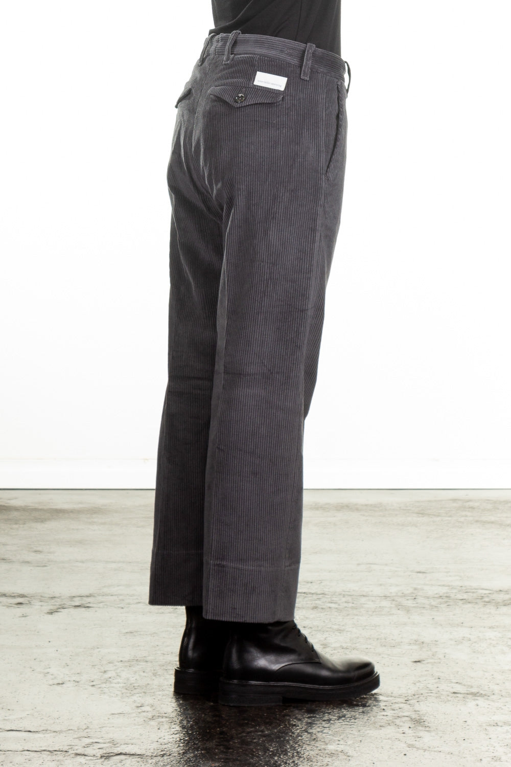 Nine In The Morning Damen Cropped Cordhose Lavinia anthrazit