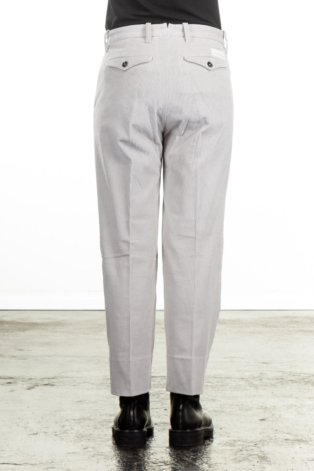 Nine In The Morning Damen Cropped Cordhose Lavinia wollweiß