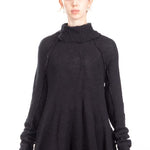 Rundholz DIP Damen Strickkleid Avantgarde schwarz