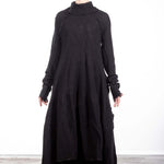 Rundholz DIP Damen Strickkleid Avantgarde schwarz