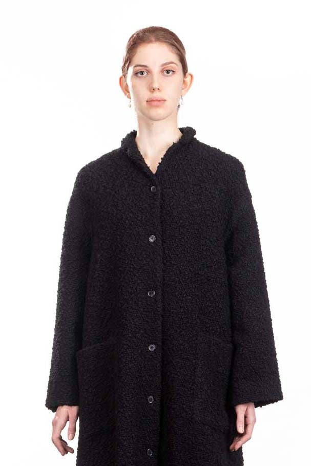 Apuntob Damen Avantgarde Mantel in A-Linie schwarz
