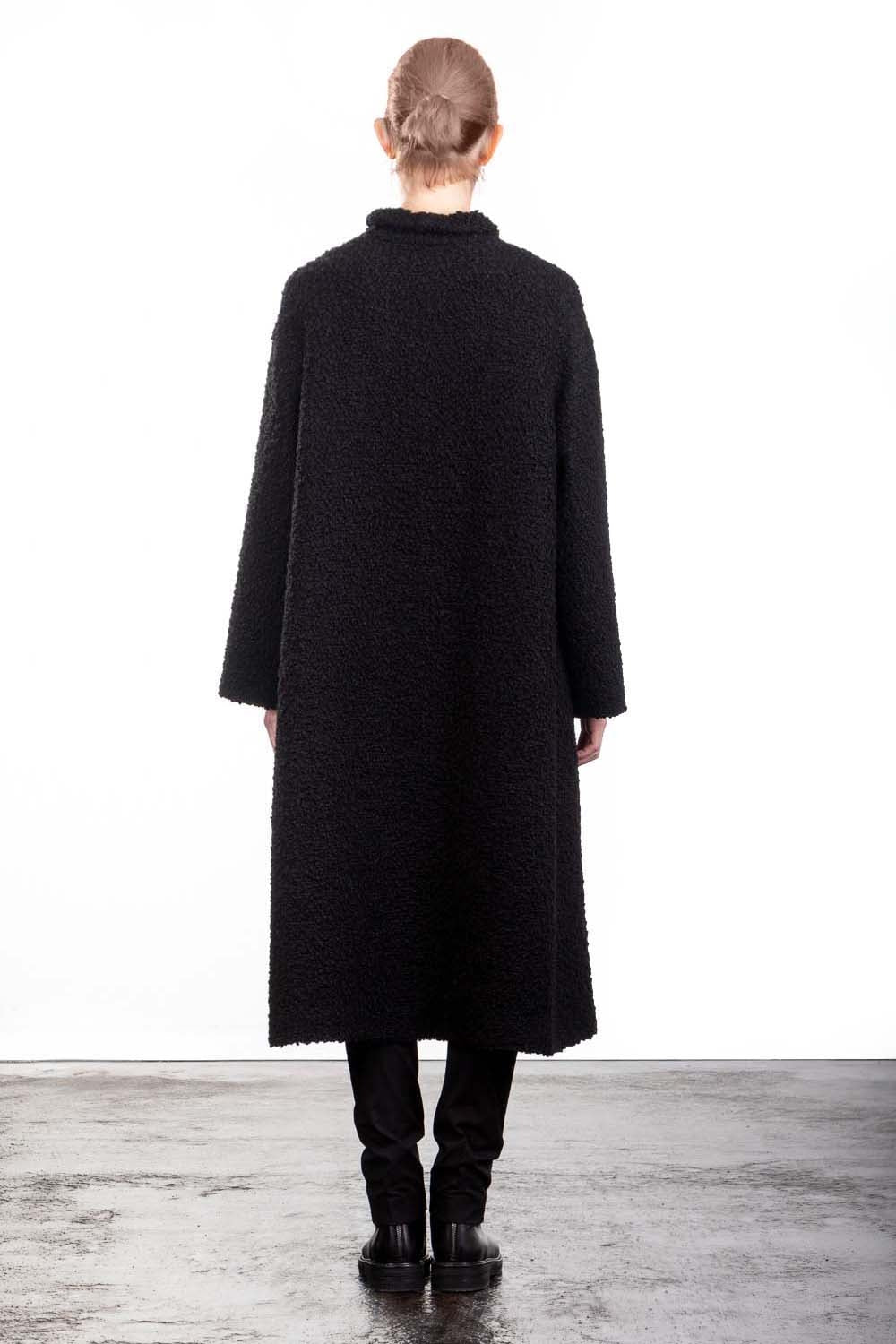 Apuntob Damen Avantgarde Mantel in A-Linie schwarz