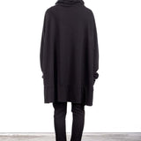 Rundholz DIP Damen OVERSIZED Kleid schwarz
