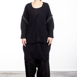 Y`s Yohji Yamamoto Damen Strick Cardigan Oversized schwarz