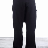 Rundholz Damen Sarouelhose Wolle black stripe