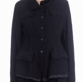 Rundholz Damen Taillierte Jacke black stripe