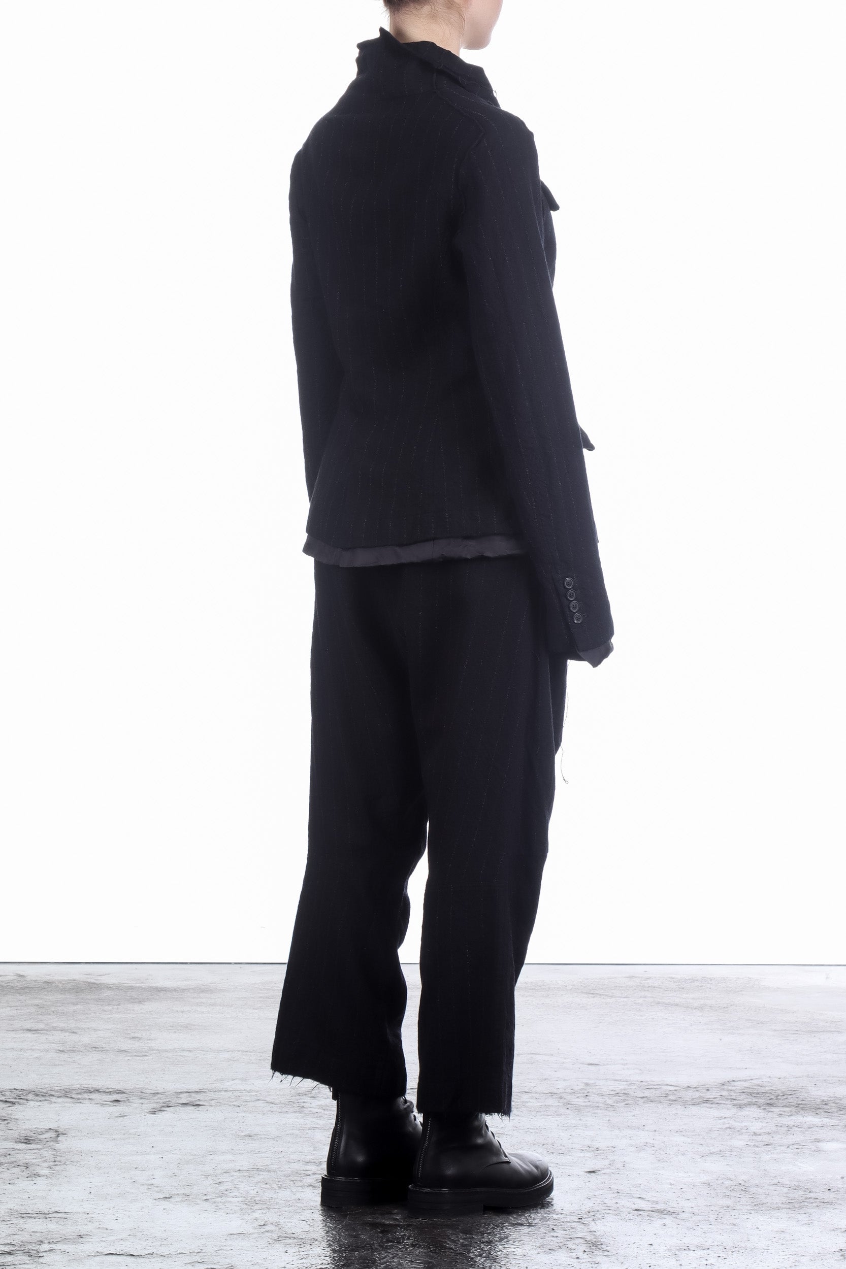 Rundholz Damen Taillierte Jacke black stripe