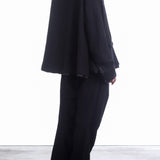 Rundholz Damen Woll Jacke Oversized black stripe