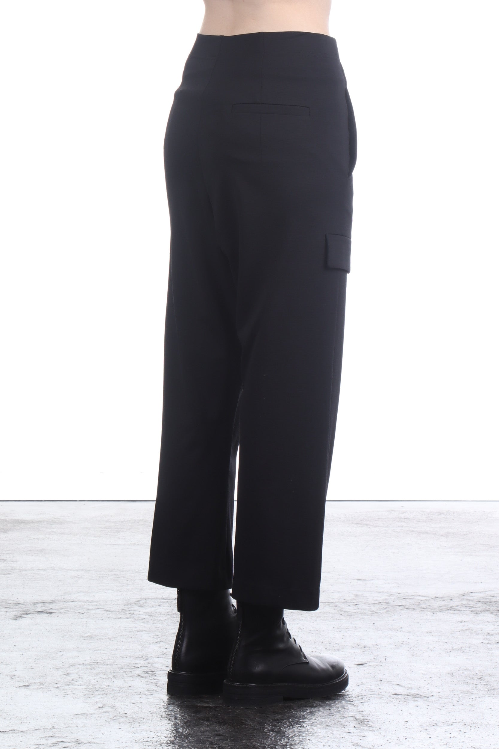 Rundholz Damen 7/8 Jersey Hose Schwarz