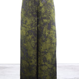 AVANT TOI Damen Seiden Hose weit Camouflage curcuma