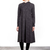 Schella Kann 2 Kleid A-Linie Alloverprint grau