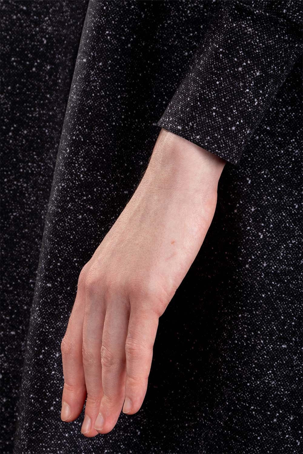 Schella Kann 2 Kleid A-Linie Alloverprint grau
