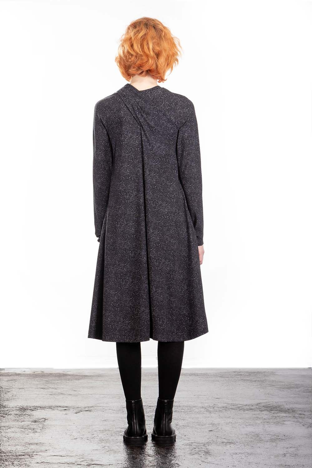 Schella Kann 2 Kleid A-Linie Alloverprint grau