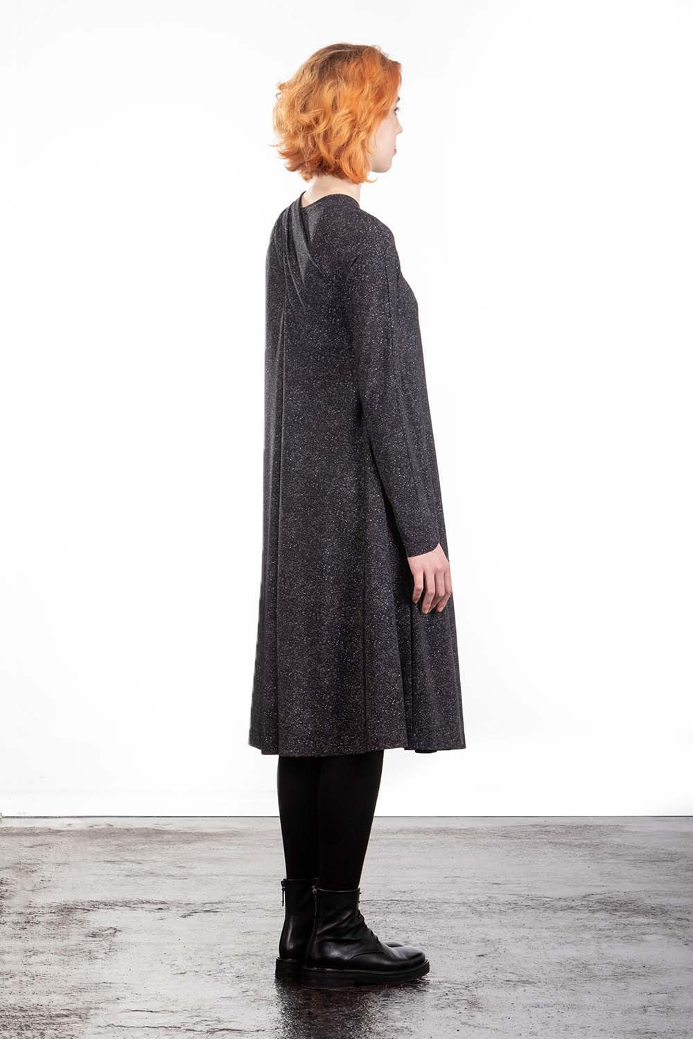Schella Kann 2 Kleid A-Linie Alloverprint grau