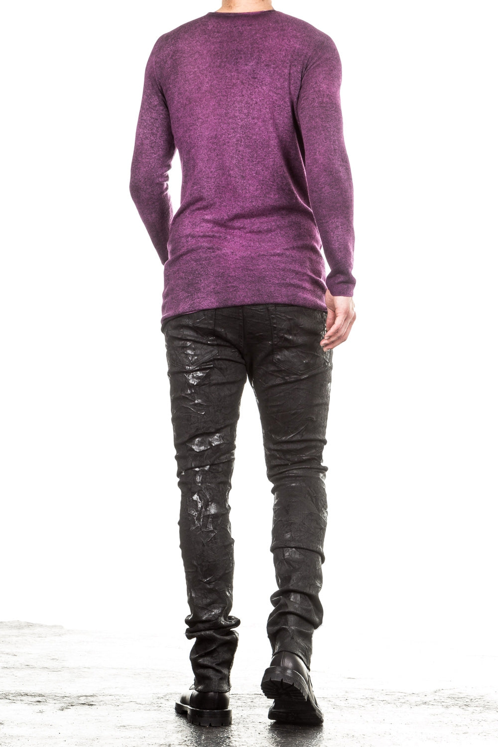 AVANT TOI Herren Wende Pullover magenta