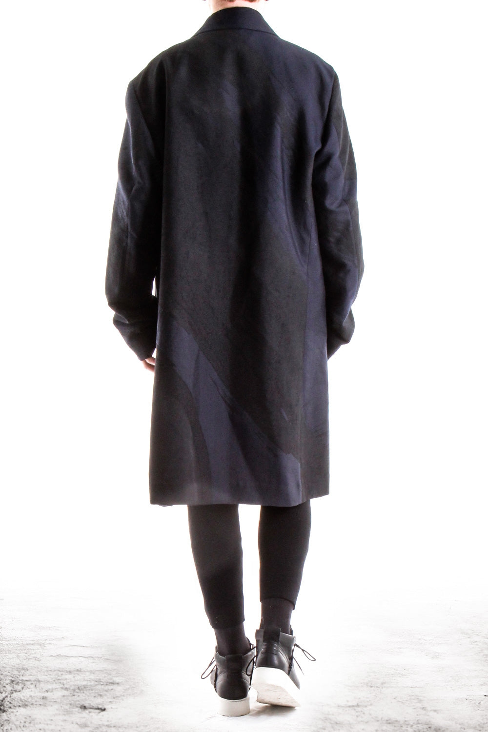 ISSEY MIYAKE Herren Mantel bicolor schwarz