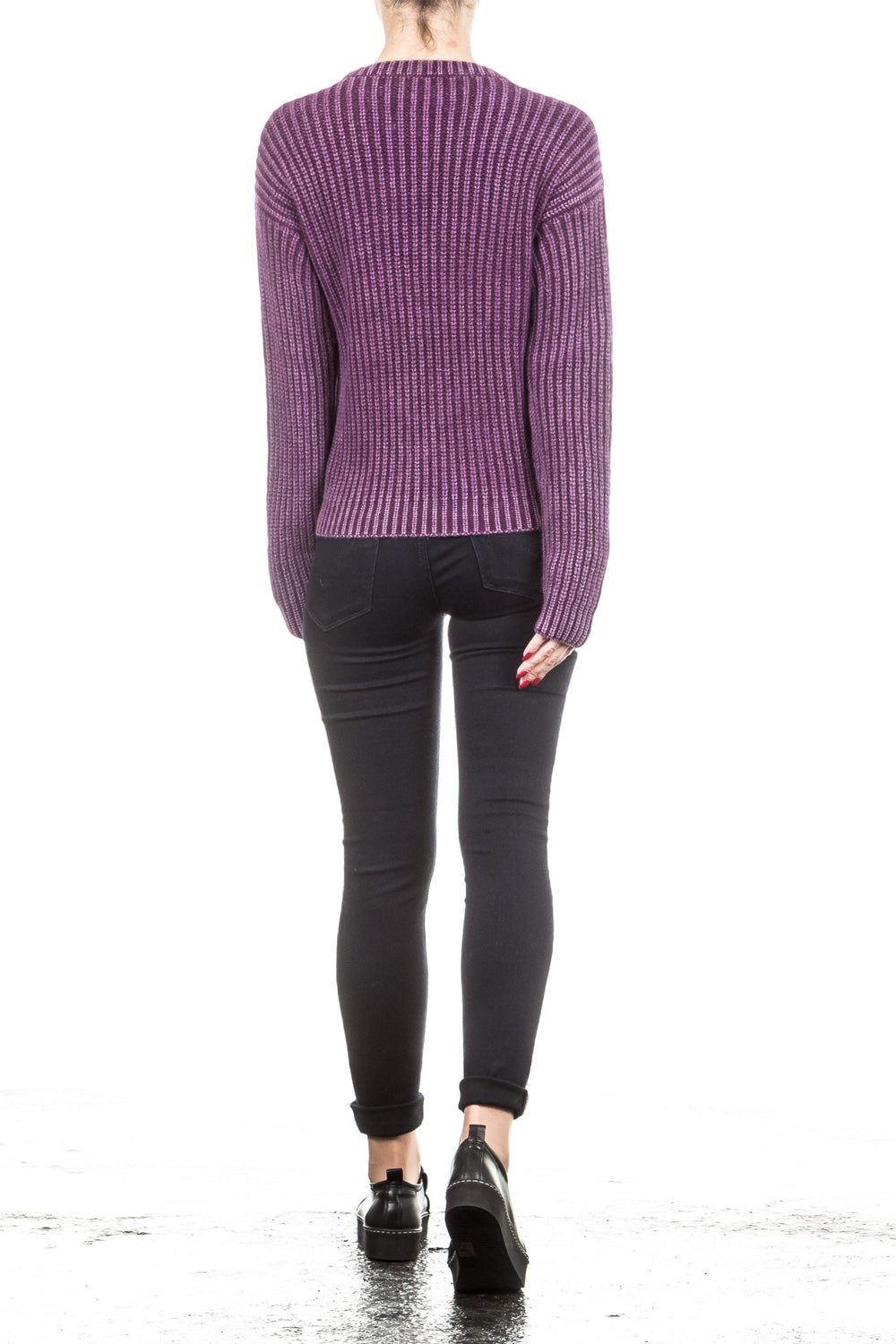Iris von Arnim Damen Kaschmir Pullover ARKANSAS brombeer