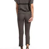 Sarah Pacini Oversized Pullover khaki schwarz