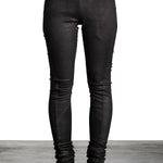 Isaac Sellam Damen Leder Hose schwarz
