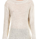 Ann Demeulemeester Unisex Grobstrick Pullover beige