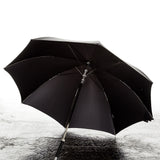 Pasotti Regenschirm mit Hundekopfknauf schwarz