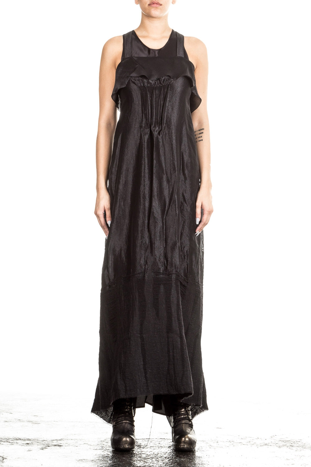 Masnada Damen Abendkleid schwarz