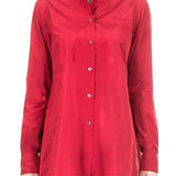 Katharina Hovman Damen Bluse Tunika rot