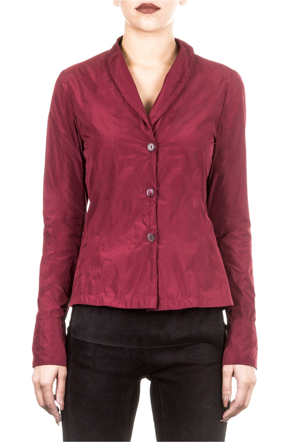 Katharina Hovman Damen Bluse weinrot
