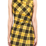 Plein Sud Jeanius Damen Kleid mit Tartanmuster multicolour